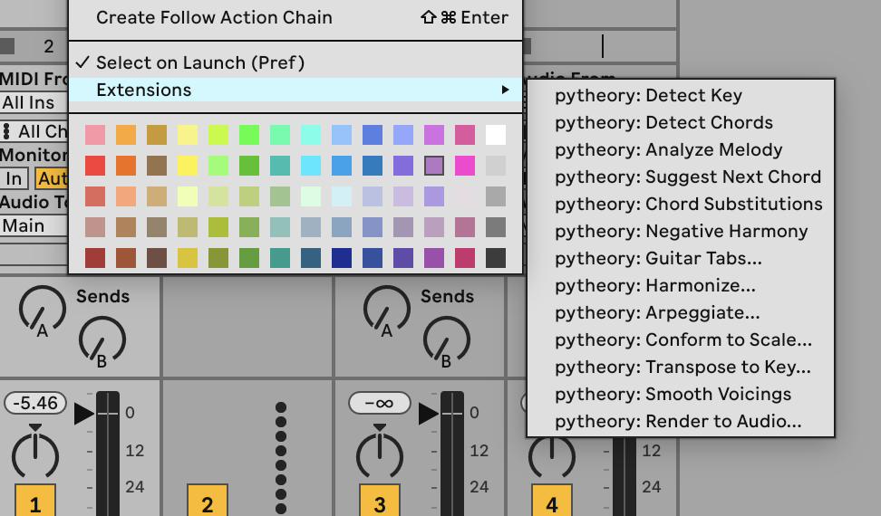 pytheory for Ableton Live screenshot